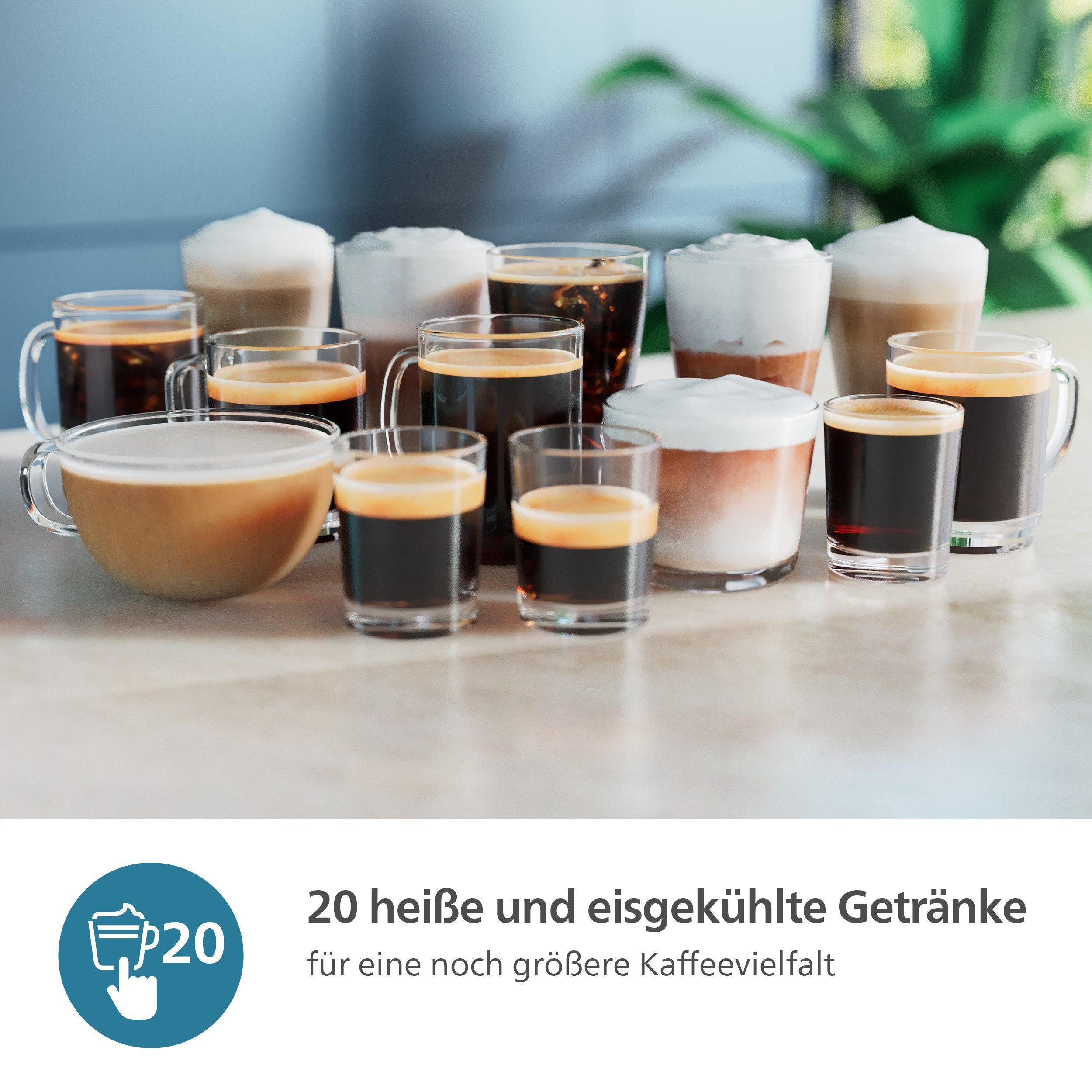 PHILIPS EP5447/90 Serie 5400 LatteGo 11 Kaffeespezialitäten Kaffeevollautomat Schwarz/Chrom
